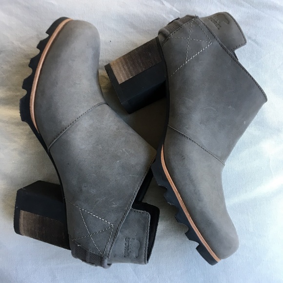 Sorel Shoes - [SOREL] Addington strap gray boots pull on bootie